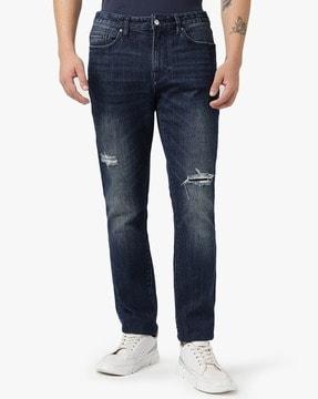 skinny fit meta nature mid-rise stretch cotton denim jeans