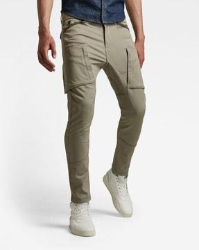 skinny fit mid-rise cargo pants