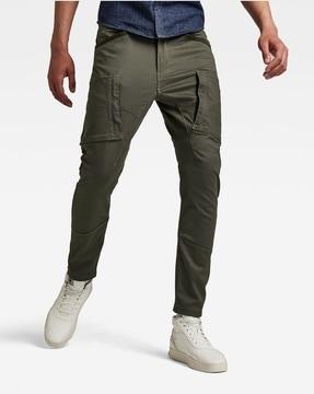 skinny fit mid-rise cargo pants