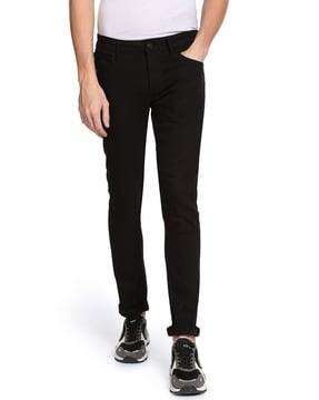 skinny fit mid-rise jeans