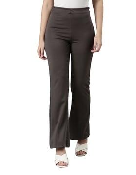 skinny fit pants with elasticated waist