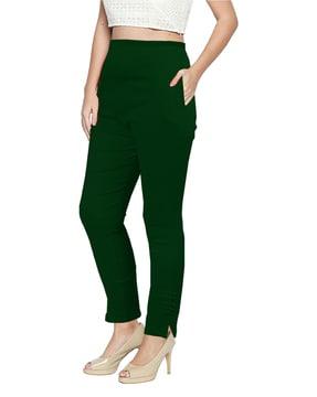 skinny fit pants with insert pockets