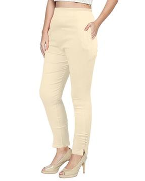 skinny fit pants with insert pockets