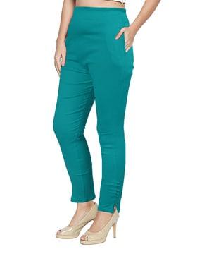 skinny fit pants with insert pockets