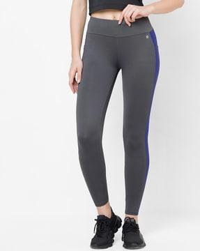 skinny fit pants with side taping