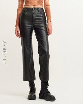 skinny fit trousers with insert pockets