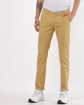 skinny fit trousers with insert pockets