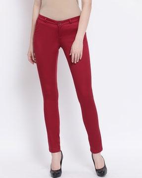 skinny fit trousers