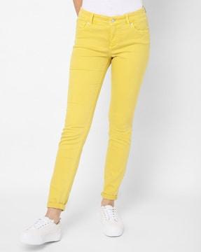 skinny jeans with button closure