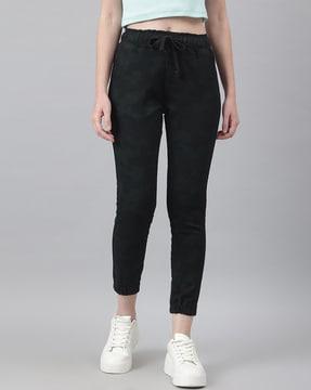 skinny jeans with drawstring waist