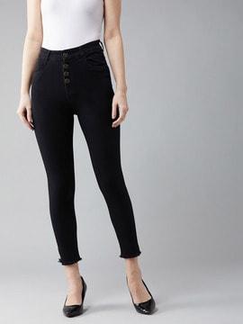 skinny jeans with frayed hems