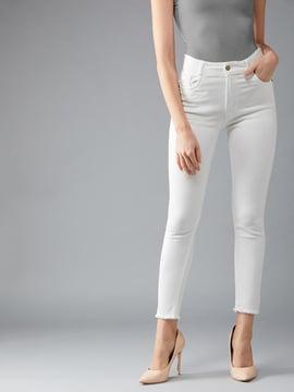 skinny jeans with frayed hems