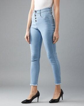 skinny jeans with frayed hems