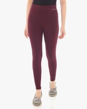 skinny leggings with elasticated waistband