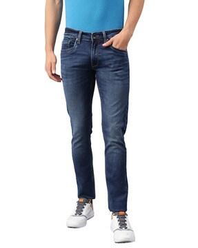 skinny mid-rise jeans