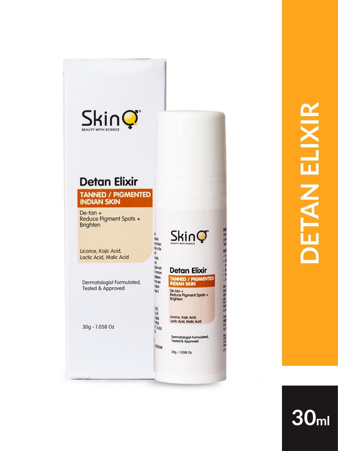 skinq detan elixir serum for nourished, healthy, brightening & glowing skin - 30 ml