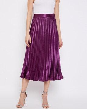 skirt with elasticated waistband