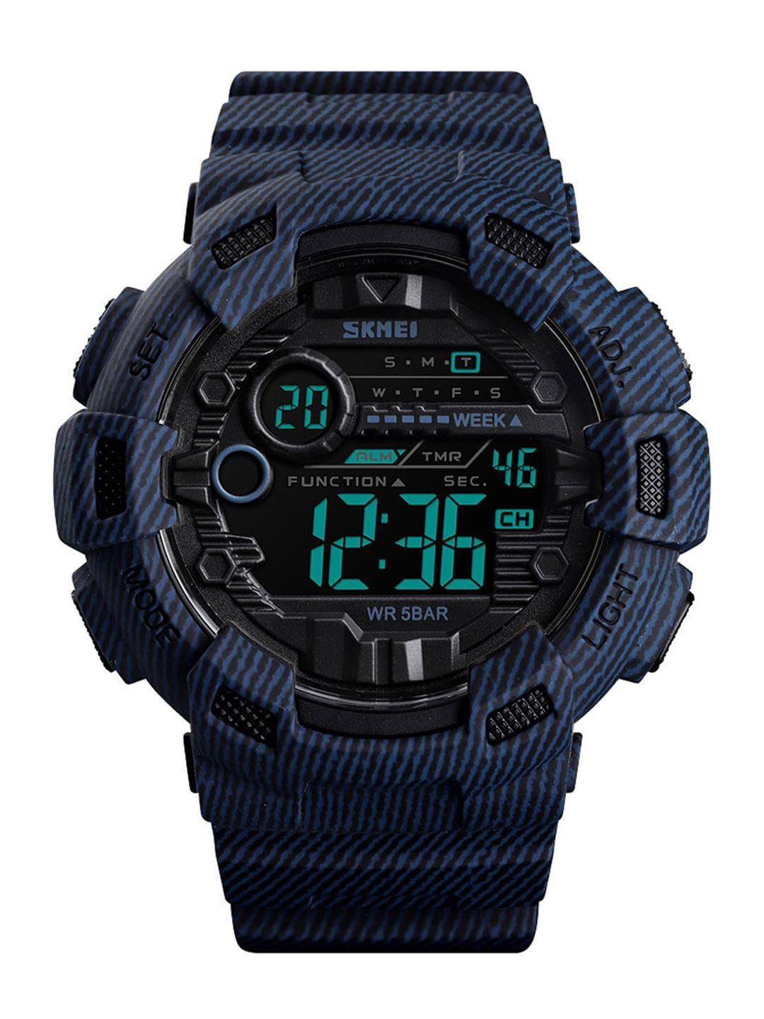 skmei men dial & straps digital multi function watch skmei1472db