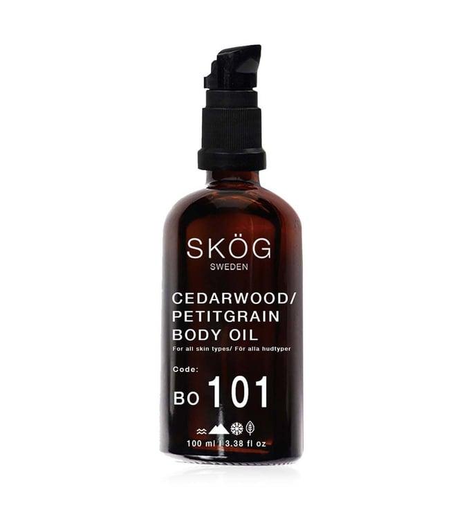 skog cedarwood petitgrain body oil 100 ml