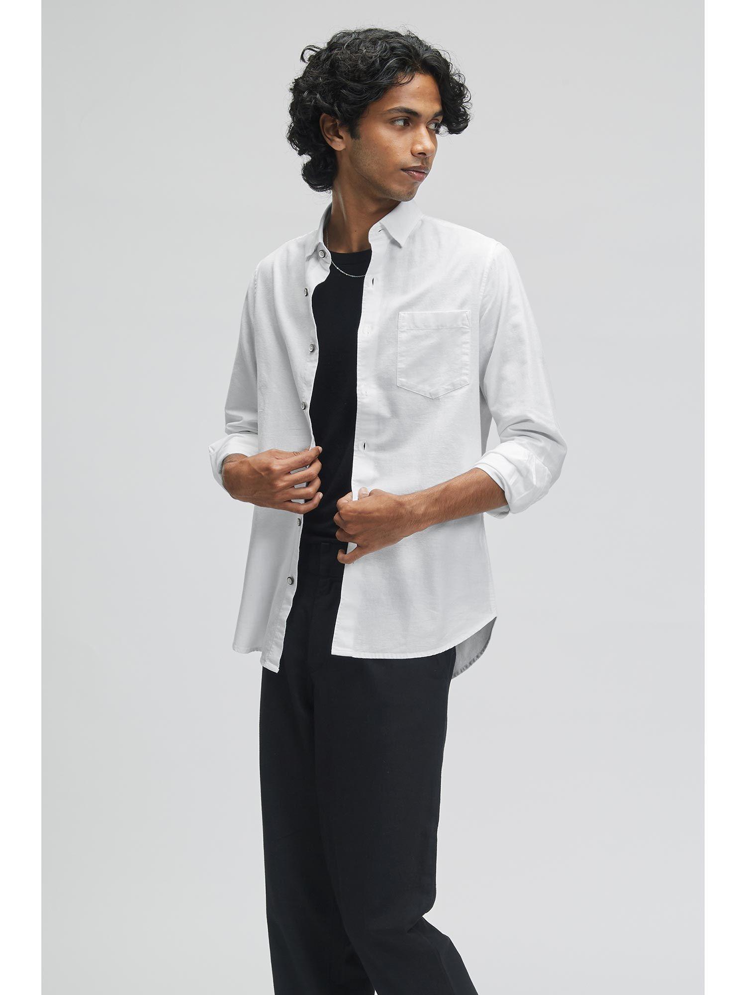 skoll white casual shirt