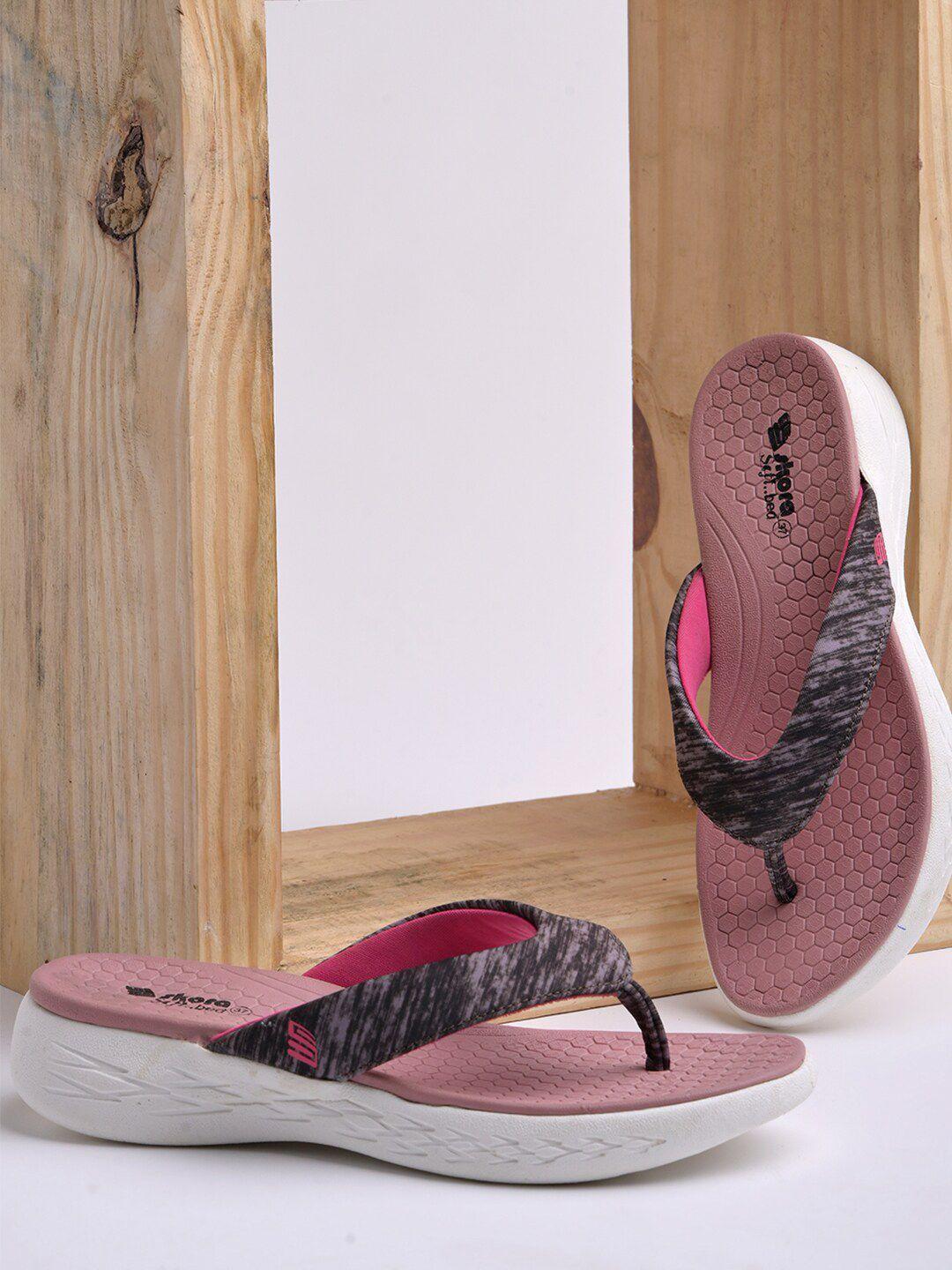 skora women printed thong flip-flops