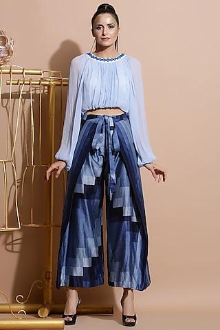 sky-blue-embroidered-top-with-navy-blue-printed-pants