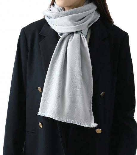 sky blue logo scarf