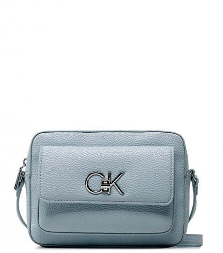 sky blue camera small crossbody bag