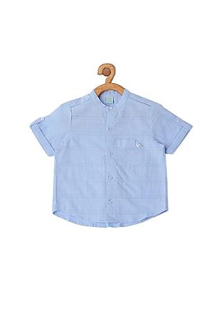 sky blue cotton shirt for boys