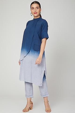 sky blue ombre tunic with pants