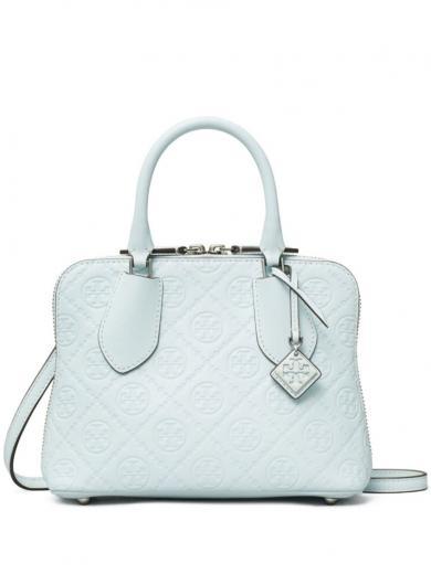 sky blue swing mini leather handbag