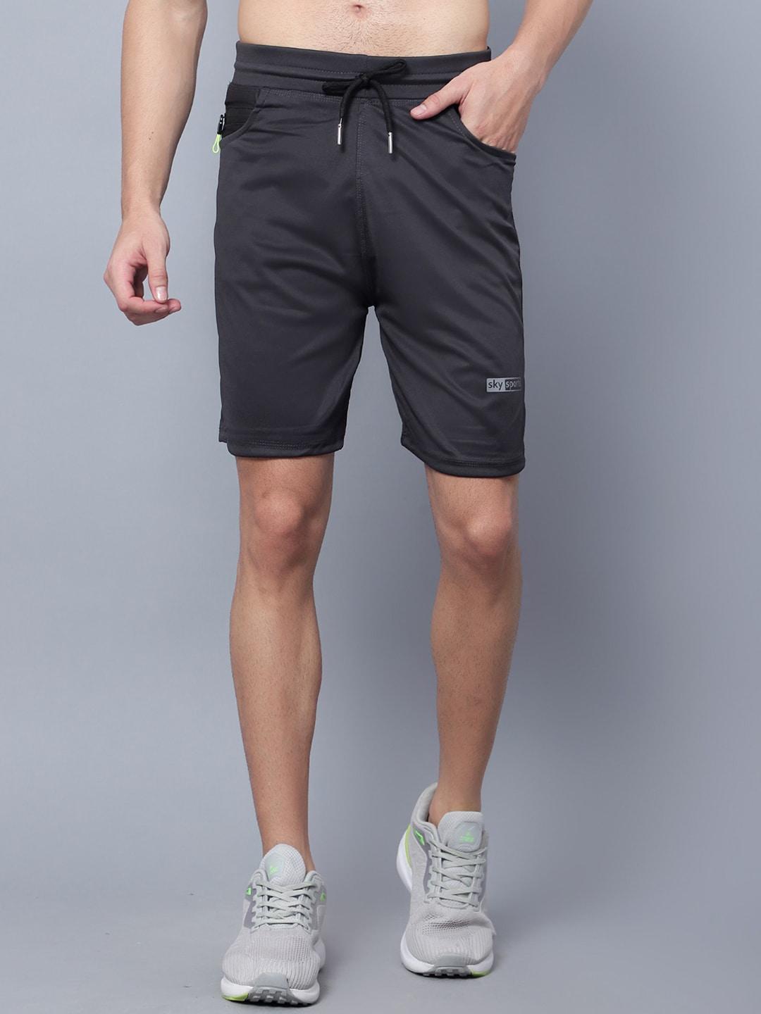 sky heights men slim fit training or gym sports shorts