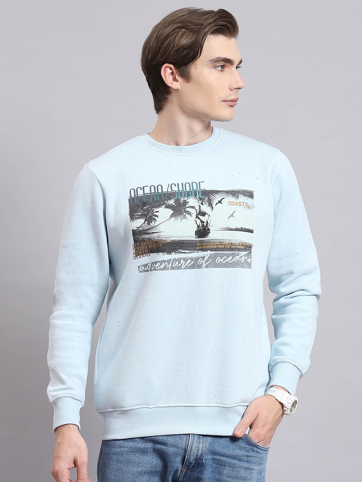 sky printed sweatshirt