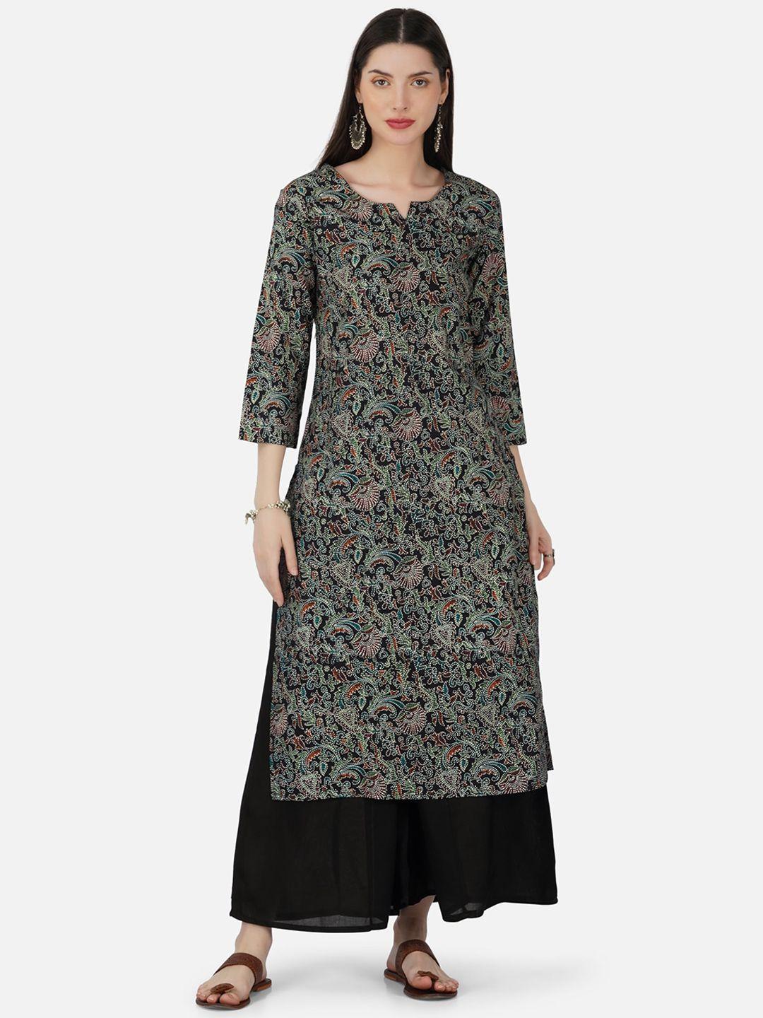 skyasia floral printed regular kurta with palazzos