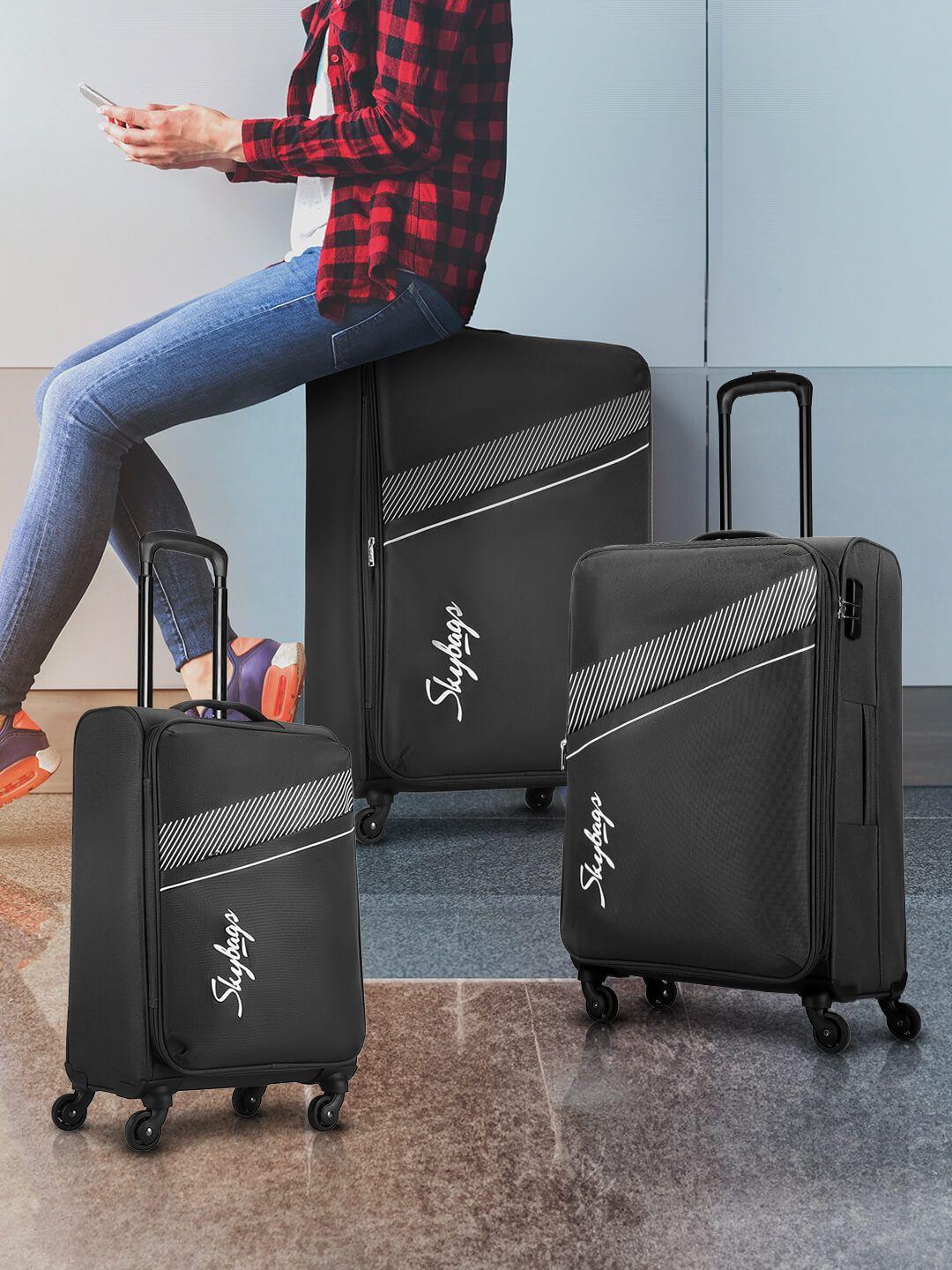 skybags set of 3 trolley suitcases - cabin, medium and large