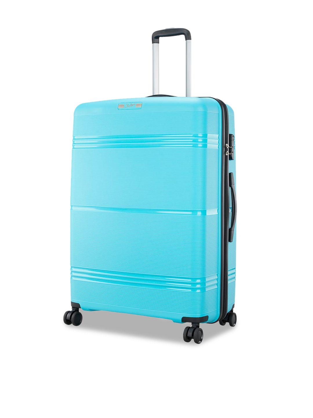 skybags textured hard-sided large trolley suitcase