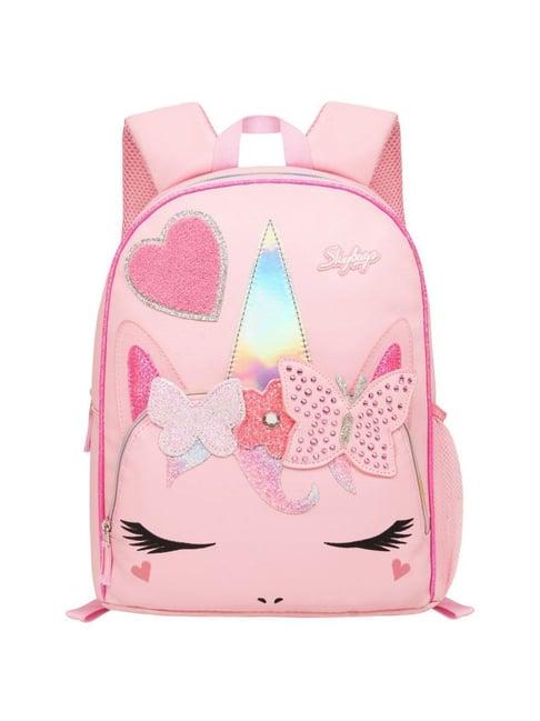 skybags unicorn 01 25 ltrs pink medium backpack