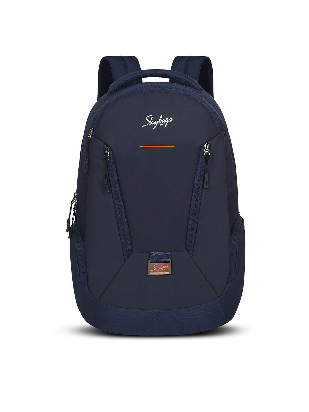 skybags unisex navy blue solid backpack