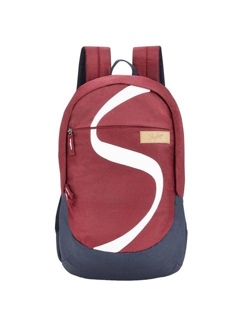 skybags 17 ltrs maroon medium backpack