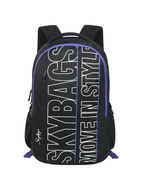 skybags 22 ltrs graf plus 01 black medium backpack