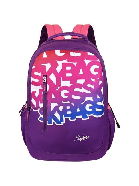 skybags 30 ltrs new neon 23-05 purple medium backpack