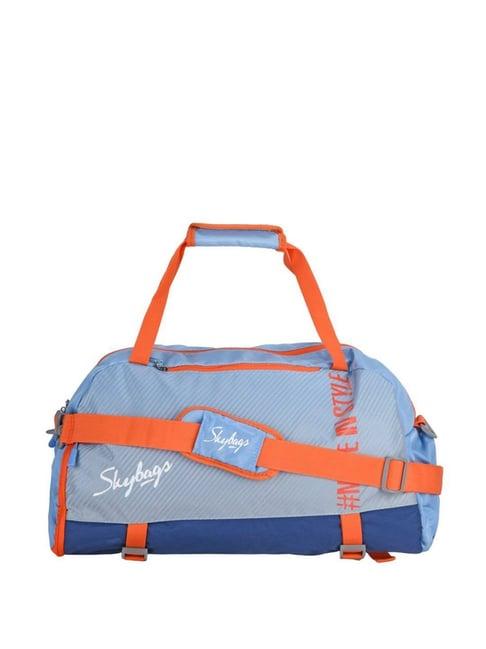 skybags active light blue small duffle bag