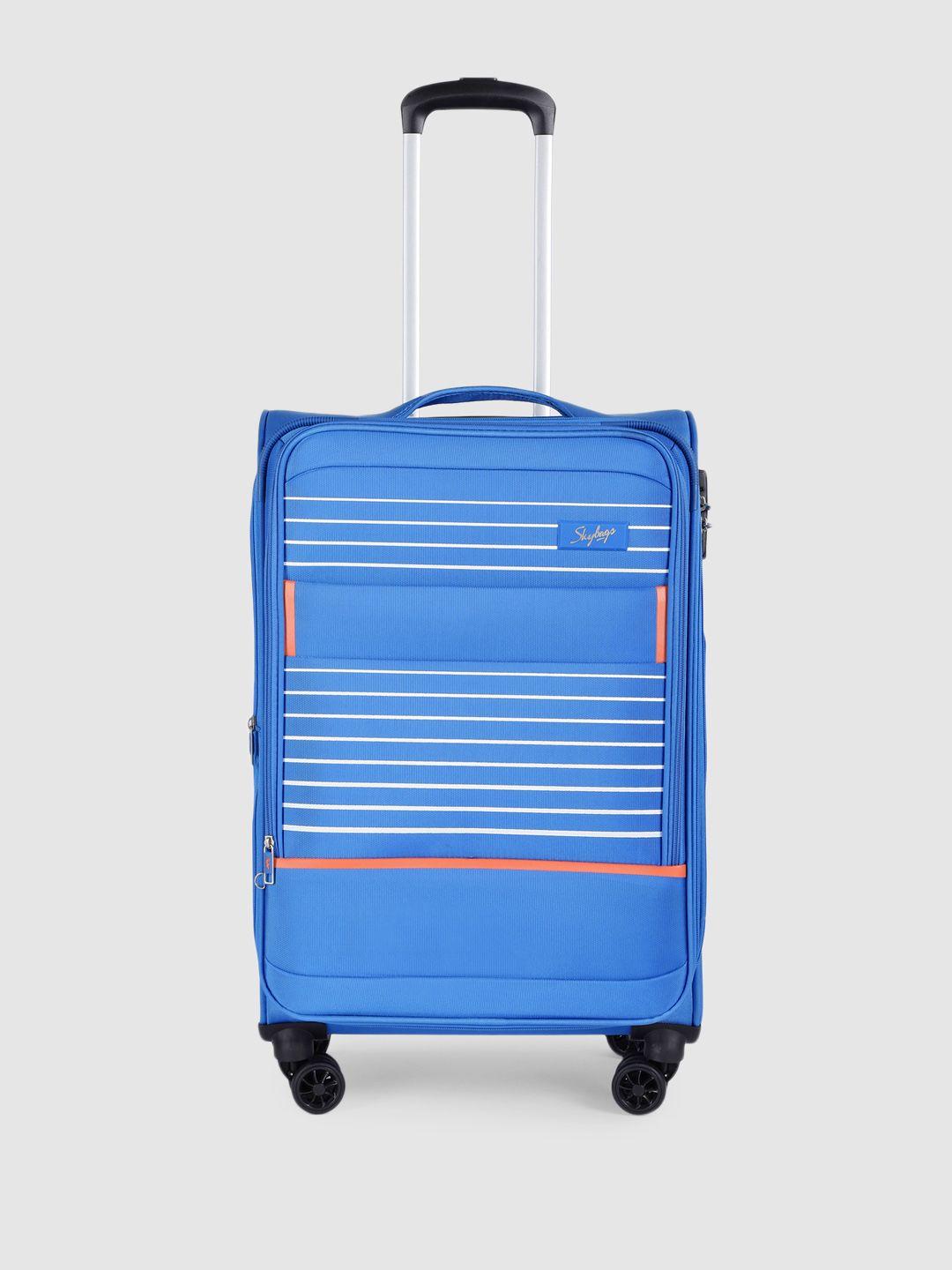 skybags striped beach soft medium trolley suitcase