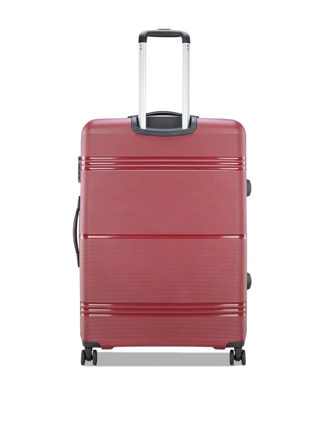 skybags textured hard-sided large trolley suitcase