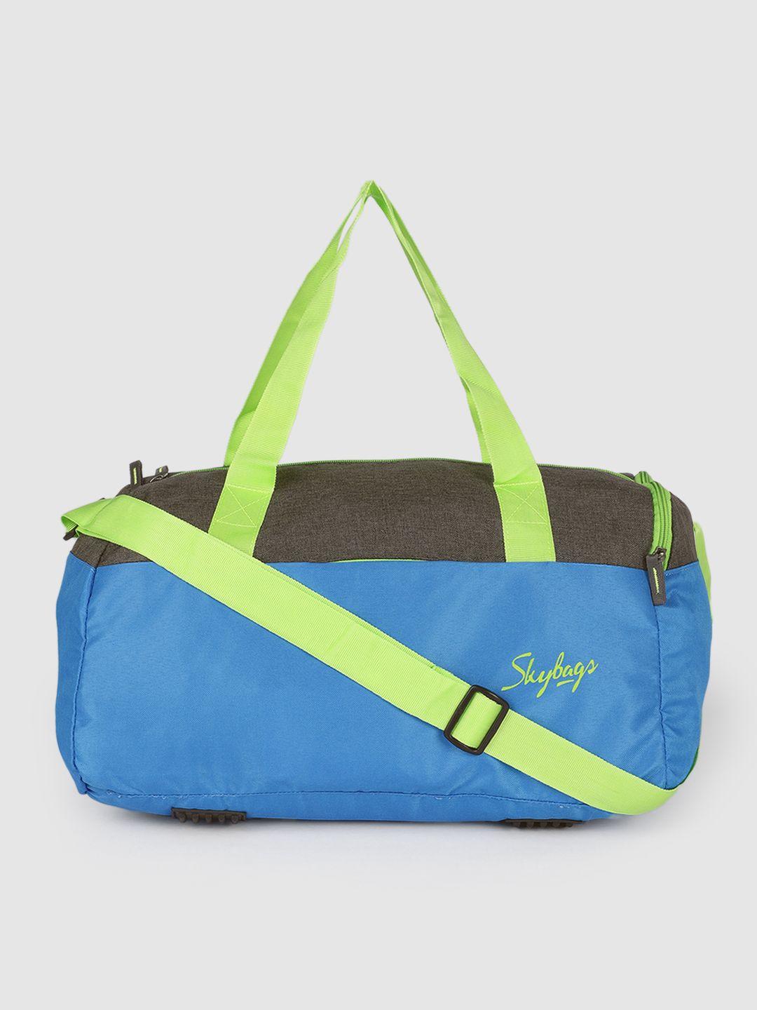 skybags unisex blue active nxt 1 colourblocked duffel bag