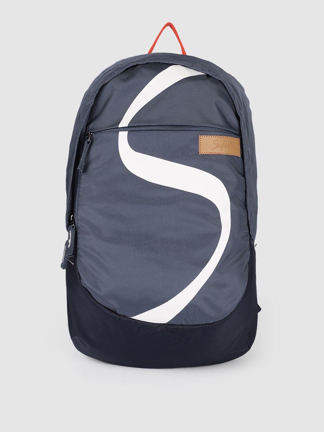 skybags unisex navy blue brand logo backpack