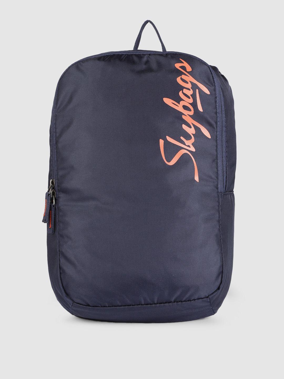skybags unisex navy blue brand logo backpack
