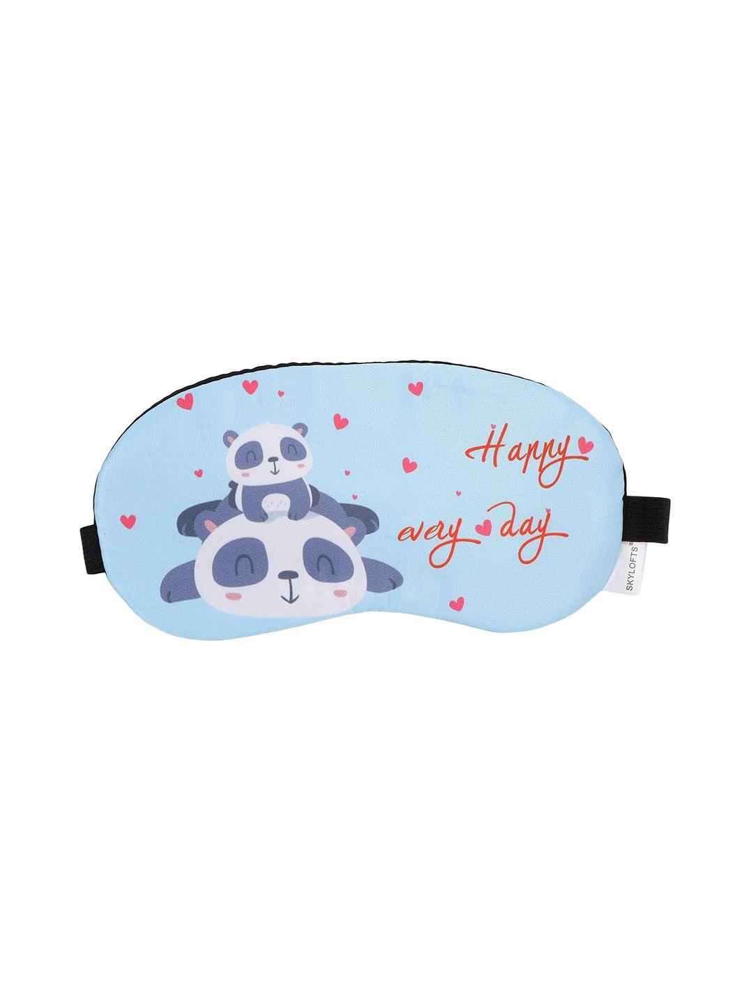 skylofts blue cute happy panda sleeping mask for travel