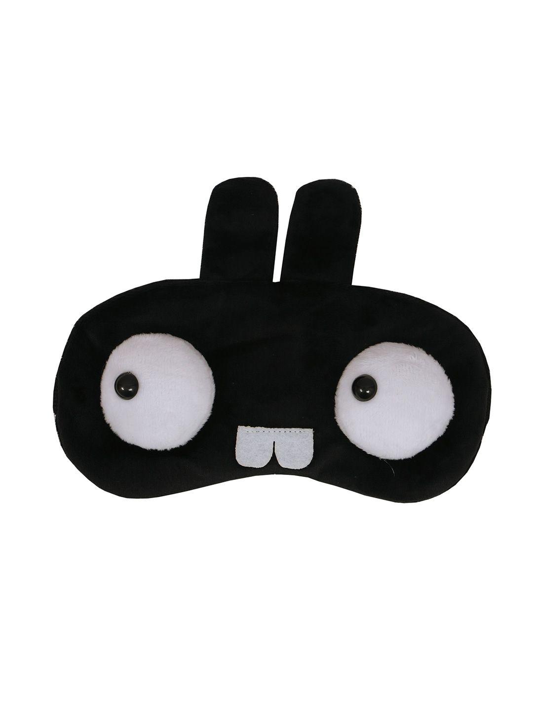 skylofts kids black & white self-design rabbit eye mask