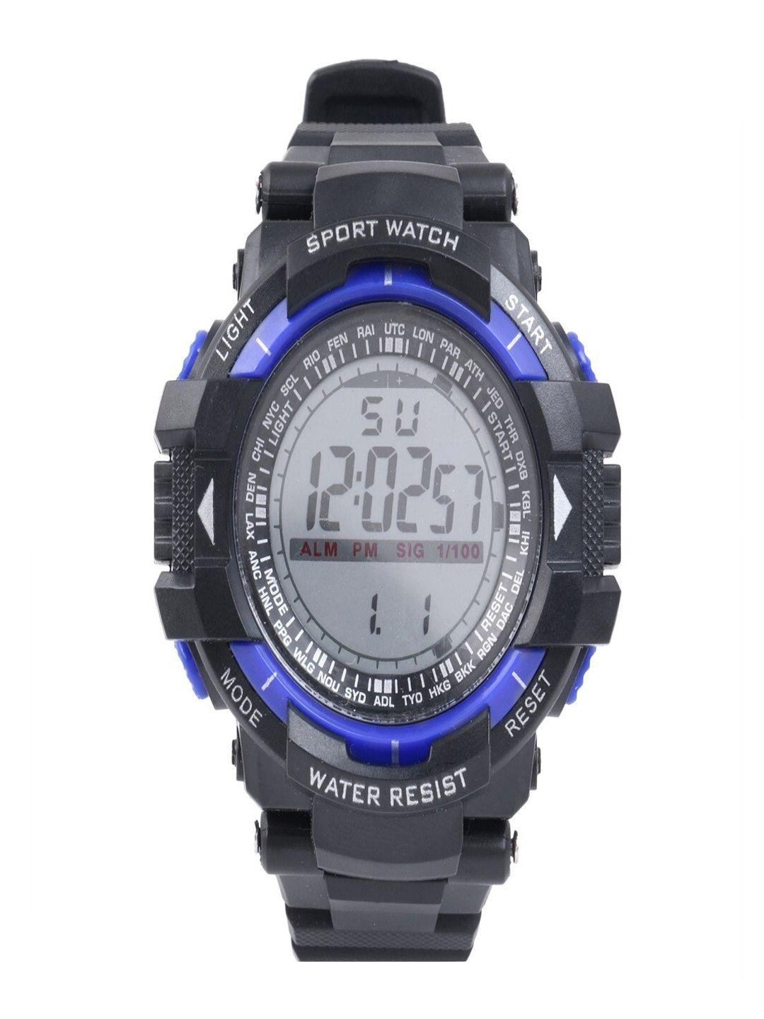 skylofts boys dial & bracelet style straps digital automatic watch 2s_digital_blue